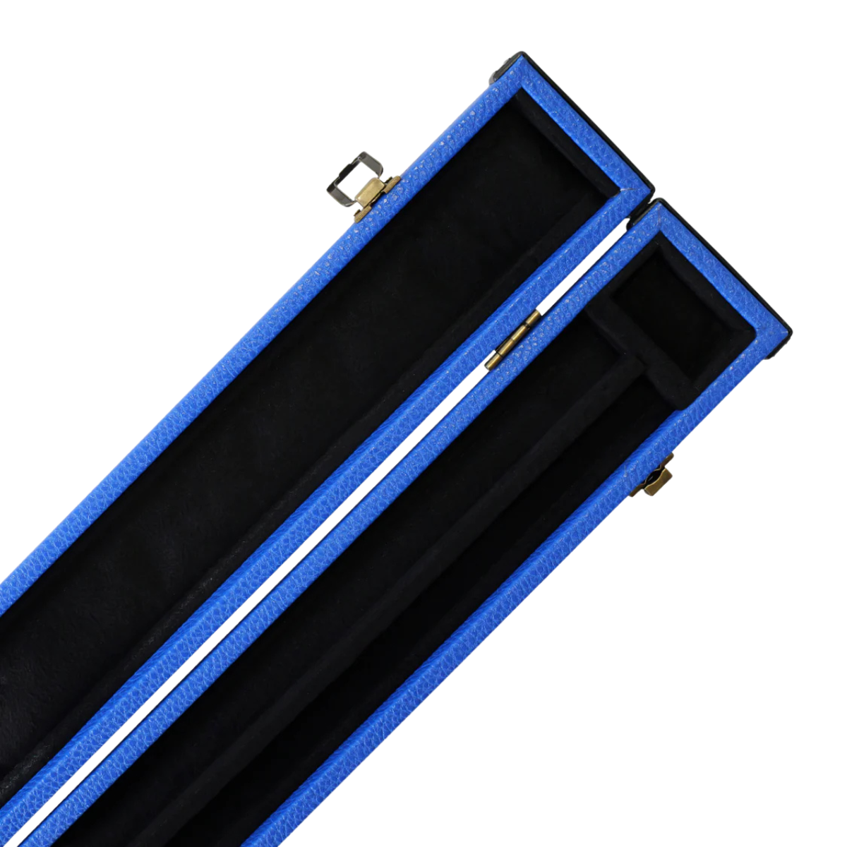 Luxury Snooker & Pool Hard Cue Case Centre Joint Royal Blue - Holds 1 Cue