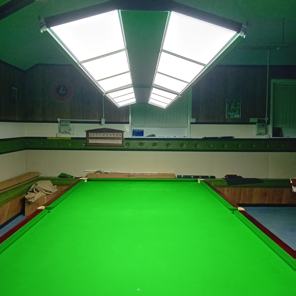 Snooker & Pool Table Light Modern LED 6 Panel Black