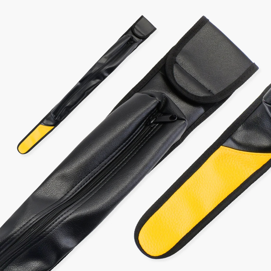 Soft Cue Case Yellow Tip For Centre Joint Snooker & Pool Cues 58"