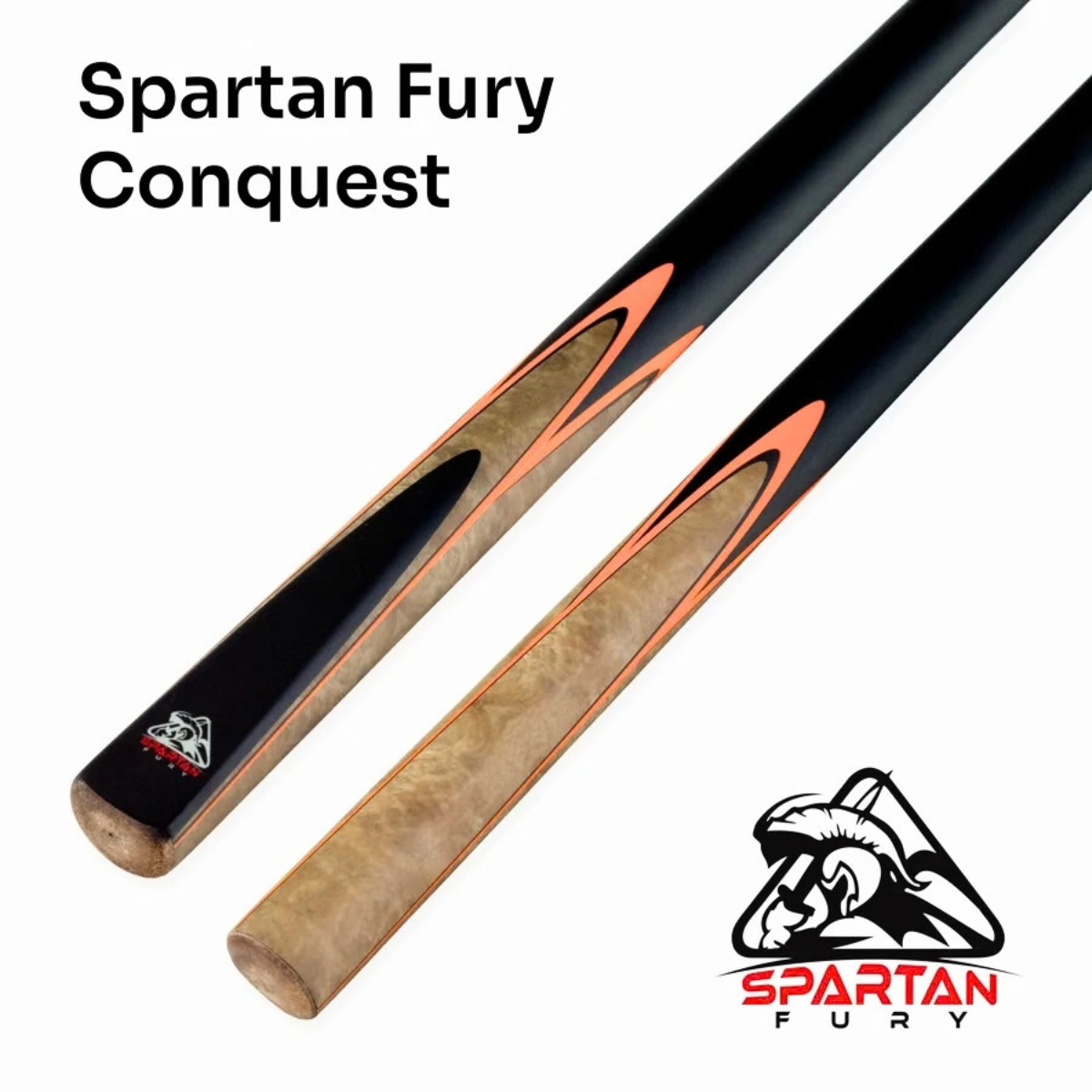 Spartan Fury Snooker & Pool Cue 3/4 Jointed Vanquish 57" 145cm