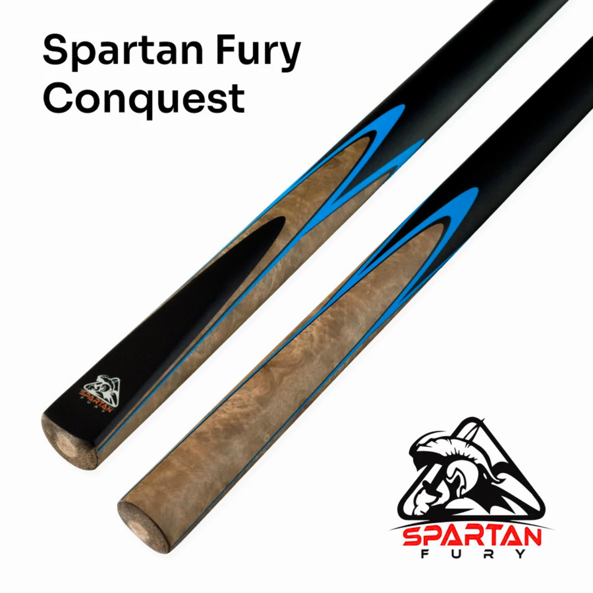 Spartan Fury Snooker & Pool Cue 3/4 Jointed Vanquish 57" 145cm