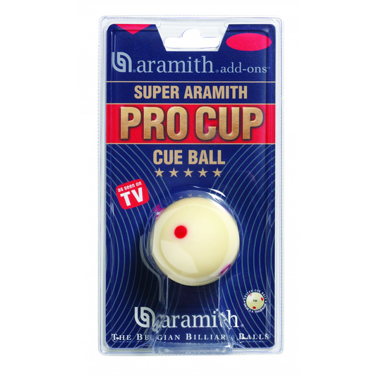 Super Aramith Pro Cup Spotted Cue Ball 2" For English Pool 1 7/8" (48mm)