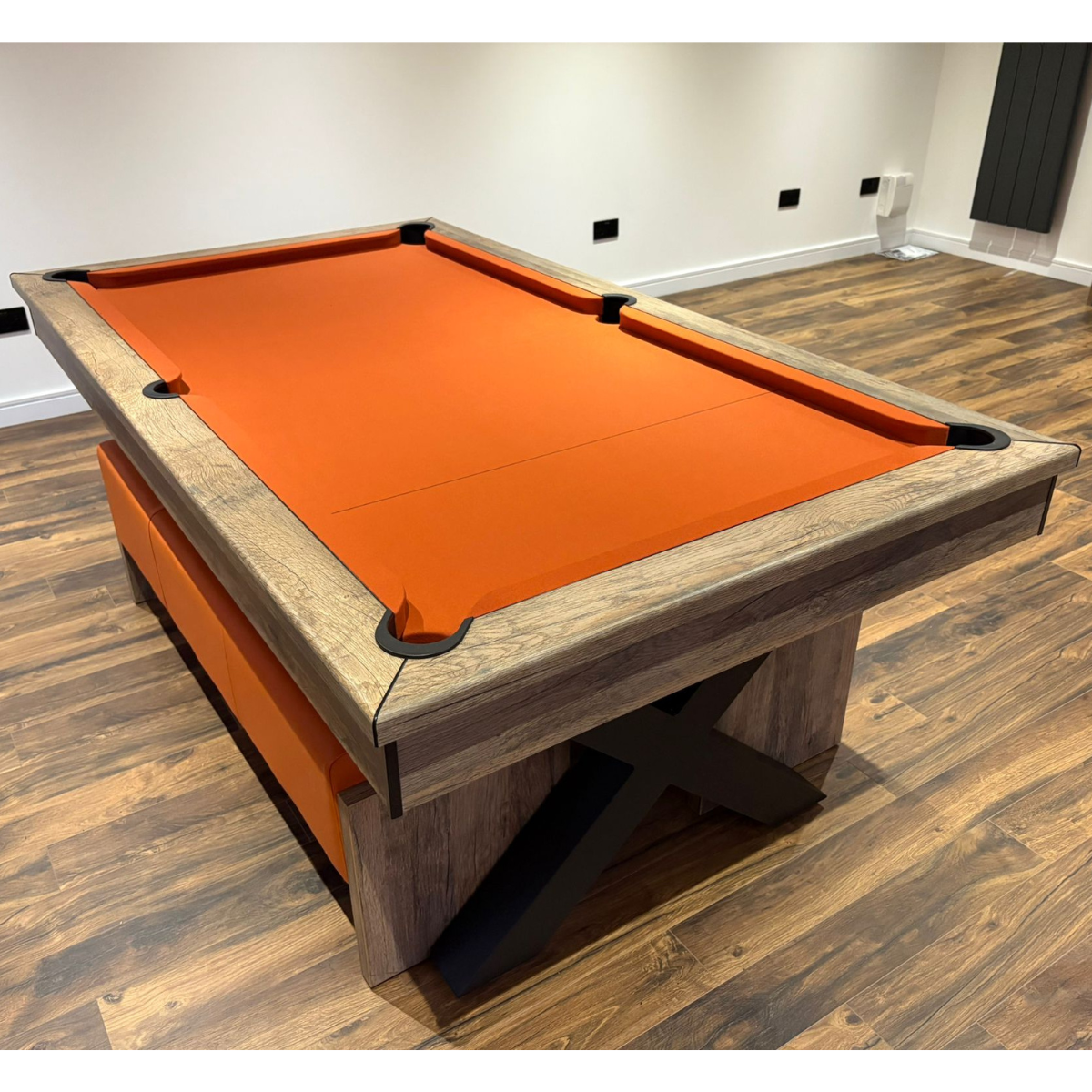 FMF English Pool Table With Dining Top Xcalibur 7ft
