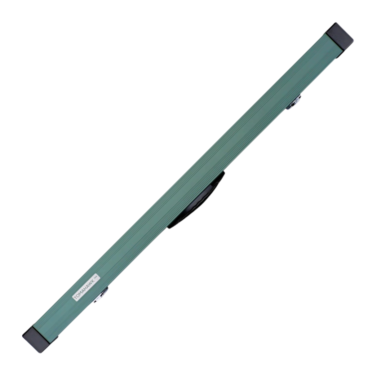 Tomahawk Aluminium Snooker & Pool Hard Cue Case Green Or Black 1 Piece - Holds 2 Cues
