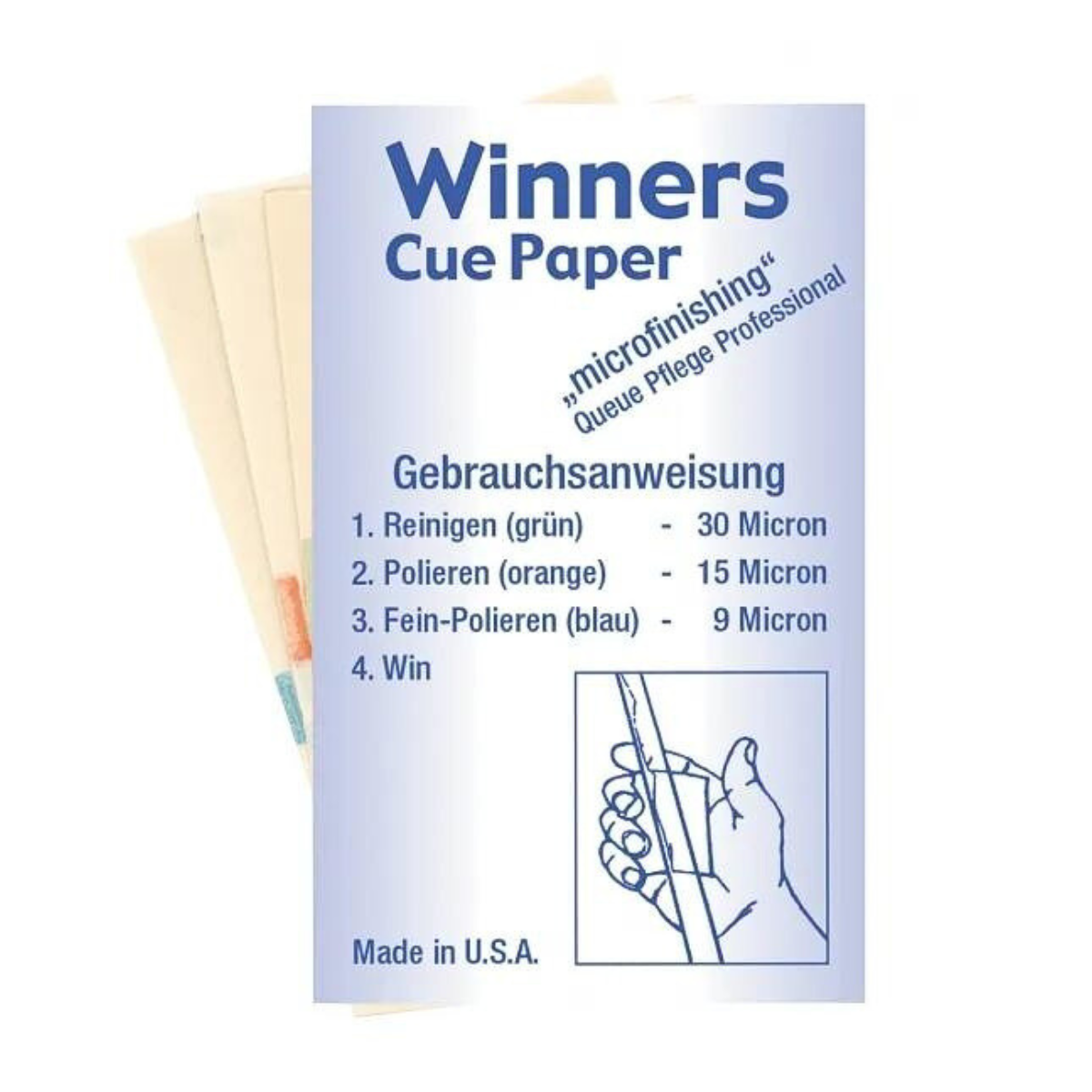 Winners Pool & Snooker Micro Abrasive Cue Papers