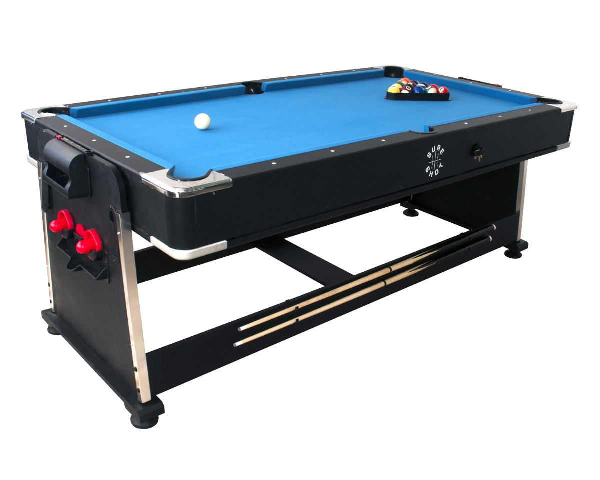 The Sure Shot 3-in-1 7ft American Pool Table